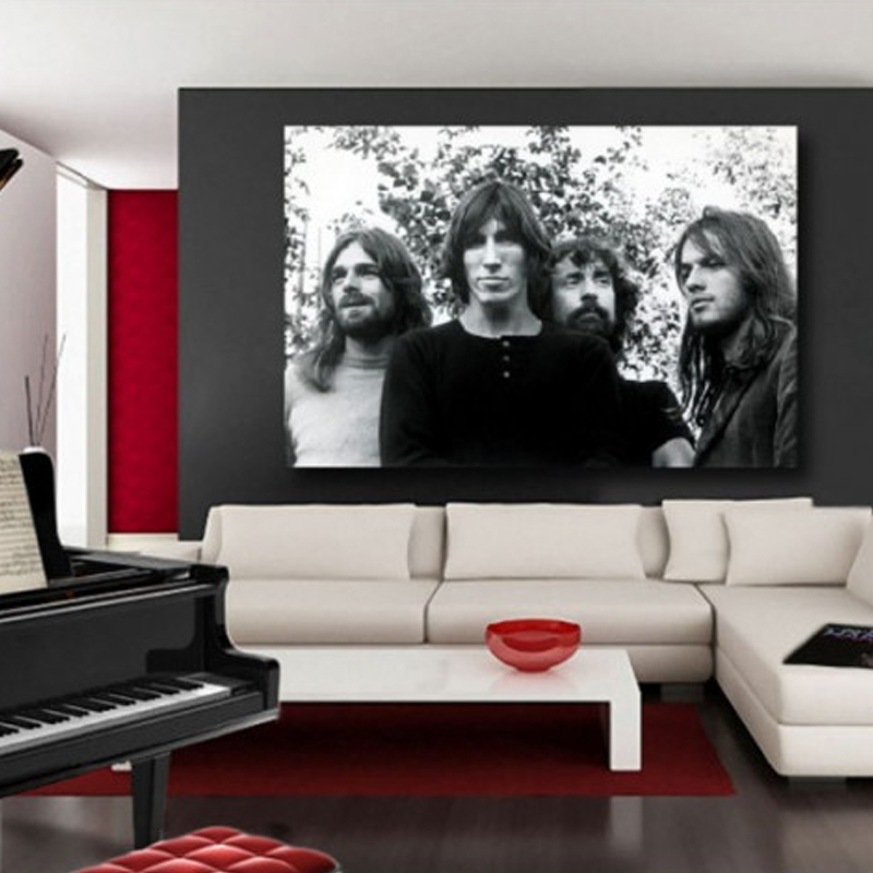 Πίνακας σε καμβά με μουσική Pink Floyd full band